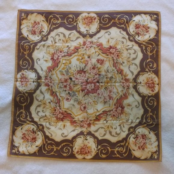 Unbranded Accessories - Vintage Japanese Rose Handkerchief Fine Cotton